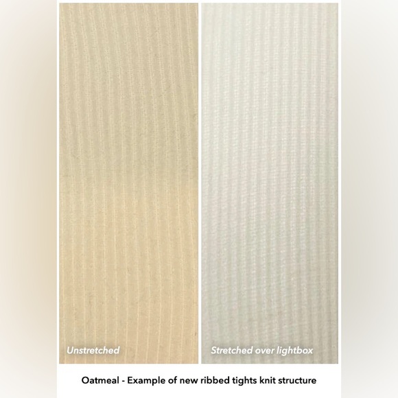 SNAG TIGHTS Ionic Ribbed Tights Oatmeal - Picture 3 of 12